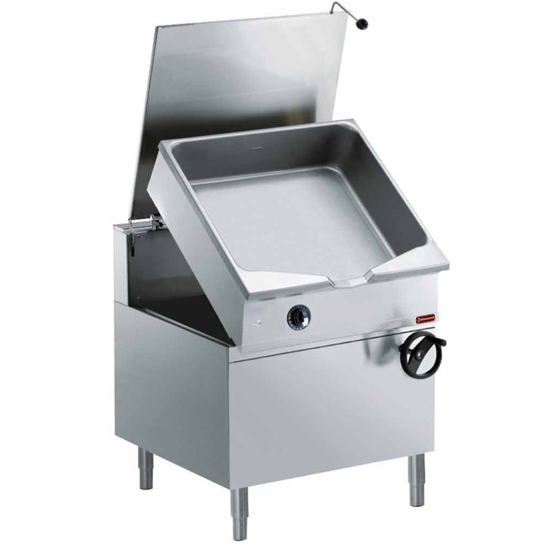 Sauteuse gaz basculante, cuve en "Duomat"  80 litres, sur meuble - Diamond - G22/BM8C-N