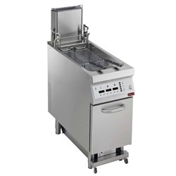 Friteuse gaz cuve 23 lt. S/armG."Filtrage huile" + lift+ auto cook, "DIGIT" - Diamond - G22/F23CFSA4-AC