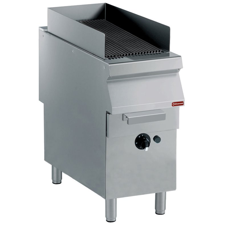 Grill vapeur, grille en fonte, sur pi&eacute;tement - Diamond - G22/GPLP4-NE