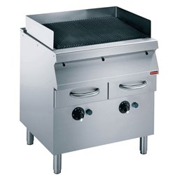 Grill vapeur, grille en fonte, sur pi&eacute;tement - Diamond - G22/GPLP8-NE