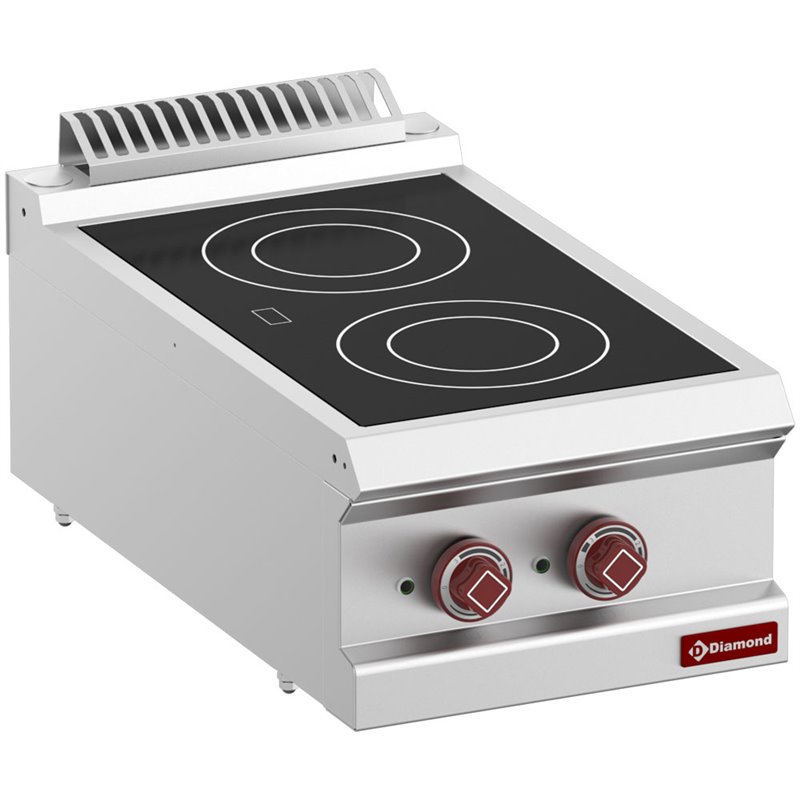 Cuisini&egrave;re &eacute;lectrique vitroc&eacute;ramique 2 zones -Top- - Diamond - E7/2VC4T-N