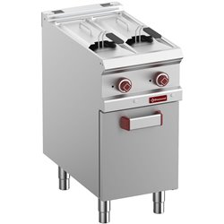 Friteuse &eacute;lectrique 2 cuves de 7 litres sur armoire - Diamond - E7/F2V7A4-N