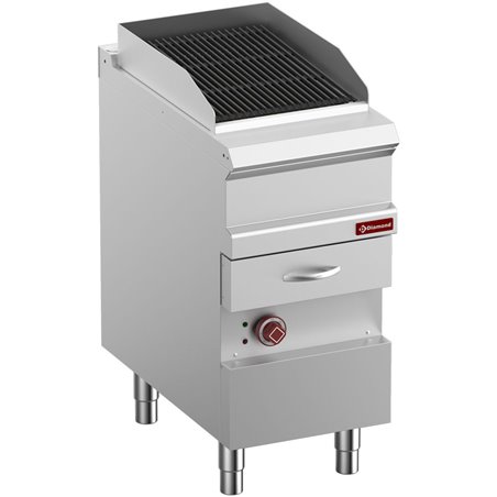 Grill Vapeur &eacute;lectrique, grille en fonte "double face", module 1/2, - Diamond - E7/GVQA4-N