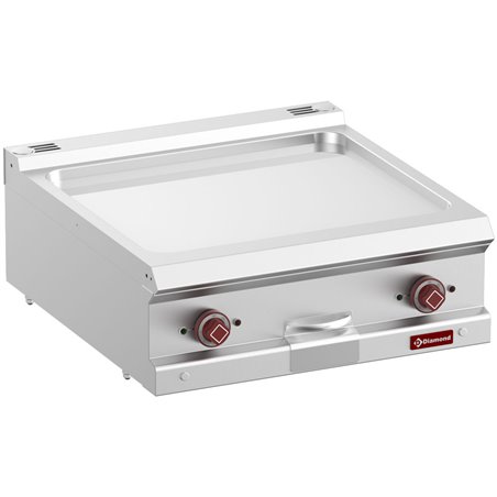 Plaque de cuisson &eacute;lec., plaque lisse chrome dur, mod. 1/1  -Top- - Diamond - E7/PLCD7T-N