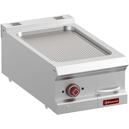 Plaque de cuisson &eacute;lectrique rainur&eacute;e, module 1/2  -Top- - Diamond - E7/PR4T-N