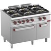 Fourneau gaz 6 feux vifs, four &eacute;lec. convection GN 1/1, armoire neutre - Diamond - G7/6BFEVA11-N