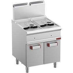 Friteuse gaz 2 cuves 14 litres sur armoire - Diamond - G7/F28A7-N