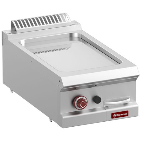 Plaque de cuisson gaz lisse chrome dur, module 1/2  -Top- - Diamond - G7/PLCD4T-N