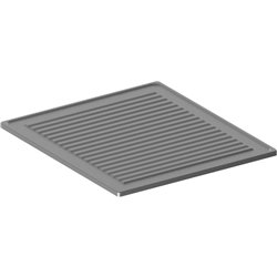 Plaque rainur&eacute;e ACIER INOX 1 br&ucirc;leur - Diamond - A9/PR1B-N