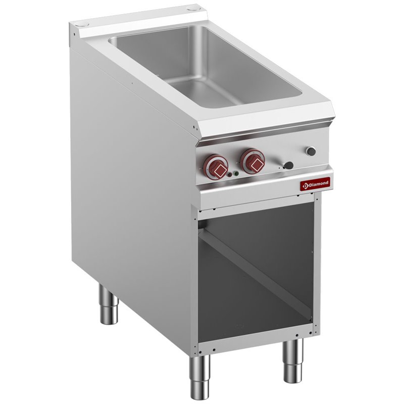 Bain-marie &eacute;lectrique 4x GN 1/3-150 mm, armoire ouverte - Diamond - E9/BMA4-N