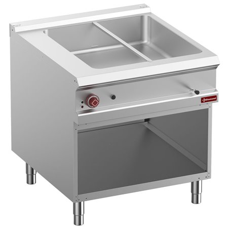Bain-marie &eacute;lectrique 8x GN 1/3-150 mm, armoire ouverte - Diamond - E9/BMA8-N