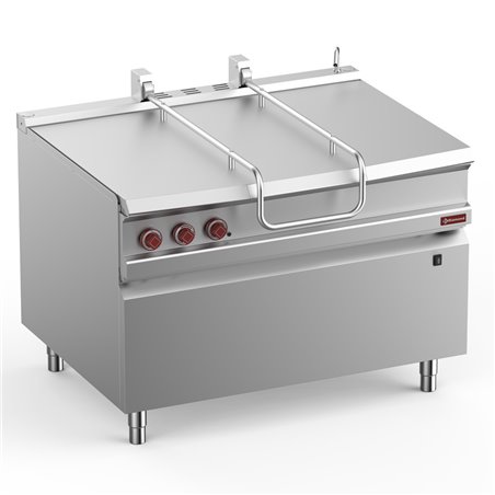 Sauteuse basculante &eacute;lectrique, cuve inox 120 lit. sur meuble - Diamond - E9/BRI12-N