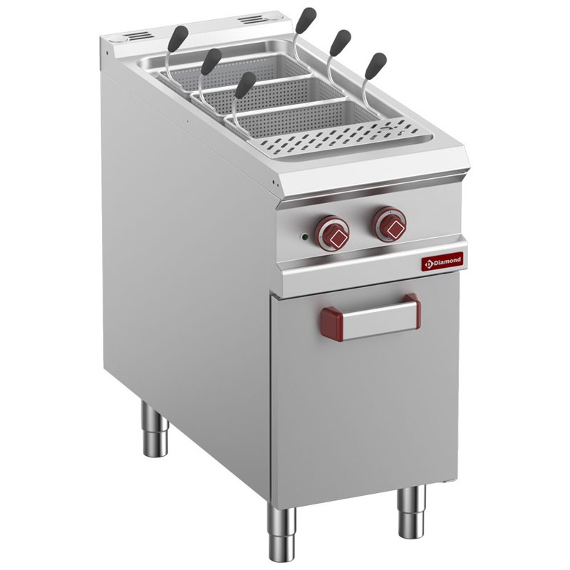 Cuiseur &agrave; p&acirc;tes &eacute;lectrique, Cuve 40 lit. sur meuble ferm&eacute; (s/paniers) - Diamond - E9/CPA4-N