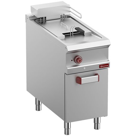 Friteuse &eacute;lectrique 1 cuve 18 lit. sur meuble ferm&eacute; - Diamond - E9/F18A4-N