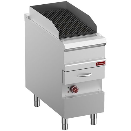 Grill Vapeur &eacute;lectrique, grille en fonte "double face", module 1/2 - Diamond - E9/GVQA4-N