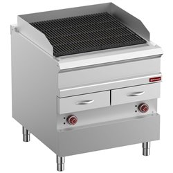 Grill Vapeur &eacute;lectrique, grille en fonte "double face", module 1/1 - Diamond - E9/GVQA8-N