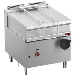 Sauteuse basculante gaz, cuve inox 80 lit. sur meuble - Diamond - G9/BRI8-N