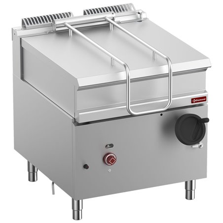 Sauteuse basculante gaz, cuve inox 80 lit. sur meuble - Diamond - G9/BRI8-N