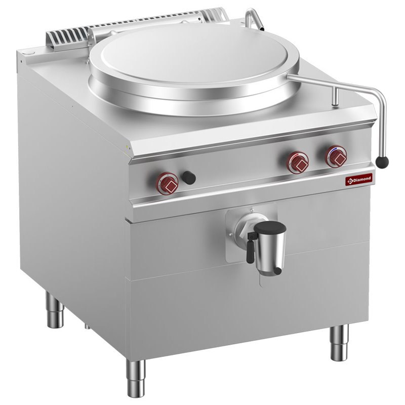 Marmite gaz, cuve 100 lit. chauffage direct, sur meuble - Diamond - G9/M10D8-N