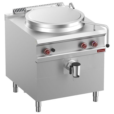 Marmite gaz, cuve 100 lit. chauffage direct, sur meuble - Diamond - G9/M10D8-N