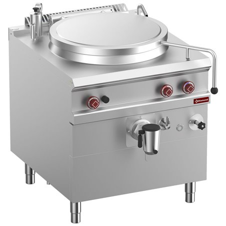 Marmite gaz, cuve 100 lit. chauffage indirect, sur meuble - Diamond - G9/M10I8-N