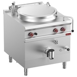Marmite gaz, cuve 150 lit. chauffage indirect, sur meuble - Diamond - G9/M15I8-N