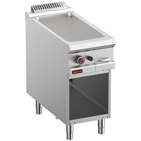 Plaque de cuisson lisse gaz module 1/2, armoire ouverte - Diamond - G9/PLA4-N