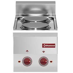 Cuisini&egrave;re &eacute;lectrique 2 plaques -Top- - Diamond - E60/2P3T-N