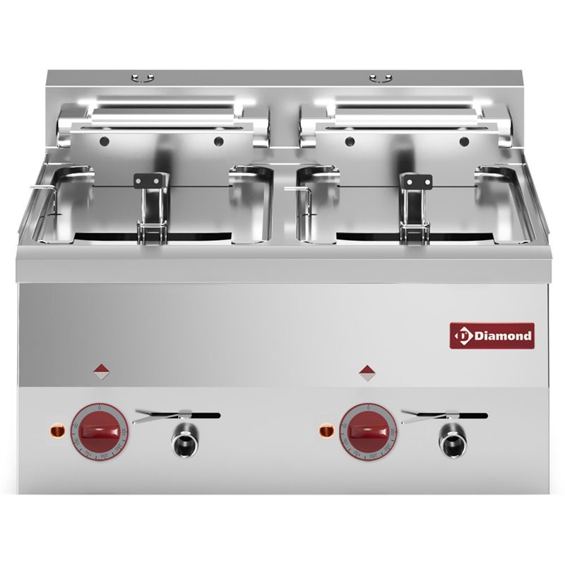 Friteuse &eacute;lectrique, 2 cuves 10 litres -Top- - Diamond - E60/F20-6T-230/3-N
