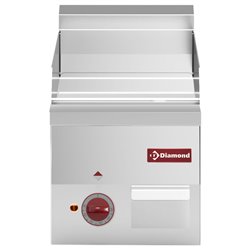 Plaque de cuisson &eacute;lectrique, surface lisse "chrome" -Top- - Diamond - E60/PLCD3T-N