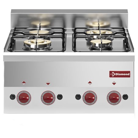 Cuisini&egrave;re 4 feux gaz -Top- - Diamond - G60/4F6T-N
