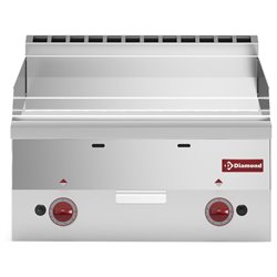 Plaque de cuisson gaz, surface lisse "chrome" -Top- - Diamond - G60/PLCD6T-N