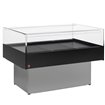 Vitrine self-service r&eacute;frig&eacute;r&eacute;e "panoramique" - GRIS/NOIR - Diamond - BN129/V-E8/T2
