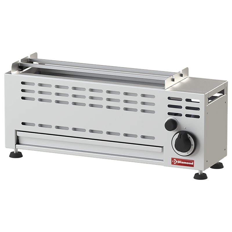 Grill Brochettes gaz - 1 bruleur - 1 x7 KW - Diamond - GBG1-7
