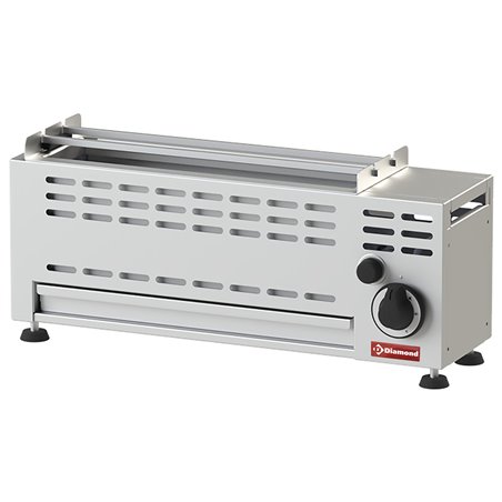 Grill Brochettes gaz - 1 bruleur - 1 x7 KW - Diamond - GBG1-7