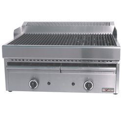 Grill-vapeur gaz avec grille de cuisson en fonte -Top- - Diamond - WR-GV67-77