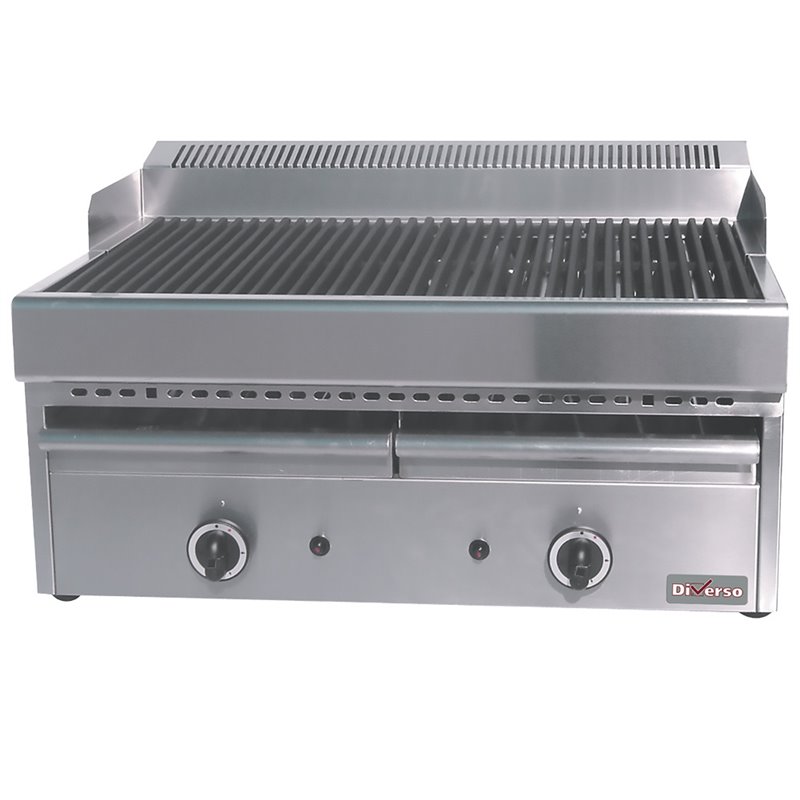 Grill-vapeur gaz avec grille de cuisson en fonte -Top- - Diamond - WR-GV67-77