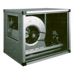 Ventilateur centrifuge avec caisson isol&eacute;, transmission &agrave; courroie, 2 vitesses, 3500 M3/h - Diamond - CT10/10752VS