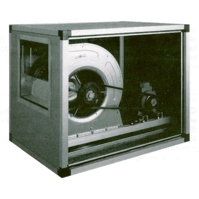 Ventilateur centrifuge avec caisson isol&eacute;, transmission &agrave; courroie, 2 vitesses, 3500 M3/h - Diamond - CT10/10752VS-230/3-