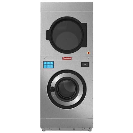 Lave-linge &agrave; super essorage 11 kg (&eacute;lectrique) + s&eacute;choir rotatif 11 kg (&eacute;lectrique) TOUCH SCREEN - Diamond - DEES/11-TS/N