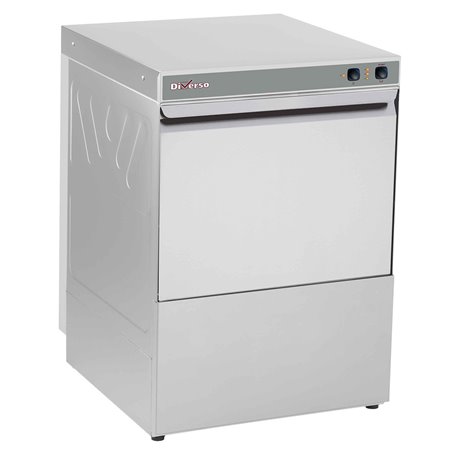 Lave-vaisselle panier 500x500 mm, avec pompe vidange et doseur de produit de lavage - Diamond - WR-LV50-MPD5