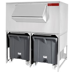 Bacs de stockage avec chariots de 2x 108 kg - Diamond - DROLBIN/80-150