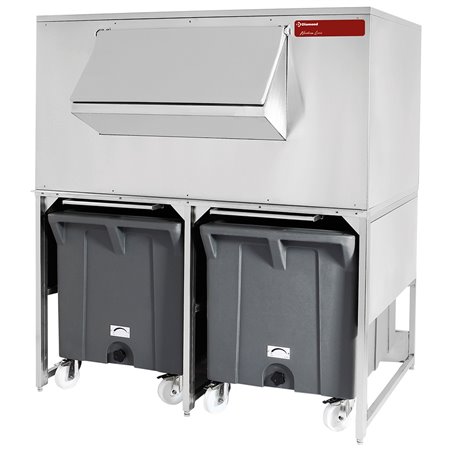 Bacs de stockage avec chariots de 2x 108 kg - Diamond - DROLBIN/80-150