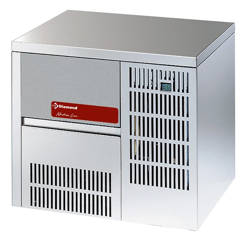 Machine &agrave; gla&ccedil;ons pleins 19 kg, avec r&eacute;serve - Diamond - ICE19INCAS-R2