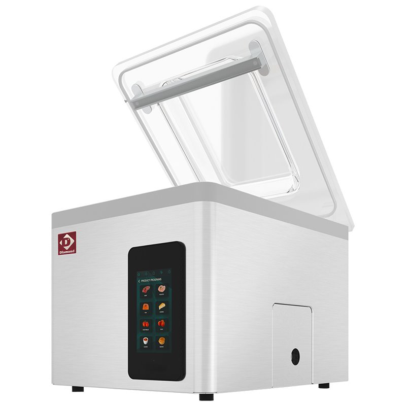Machine sous vide, cuve inox 370x350xh150 mm. 16 m3/h &eacute;cran TOUCH - Diamond - TA-85/IVAC