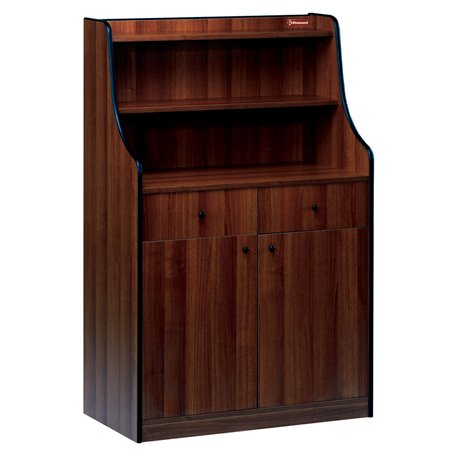 Meuble de service, 2 tiroirs, 2 portes, "Weng&eacute;" - Diamond - MC/145W