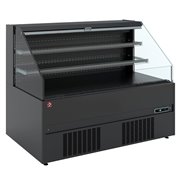 Meuble semi-mural r&eacute;frig&eacute;r&eacute;, libre-service, ouvert - FULL BLACK - Diamond - GBN26-L5