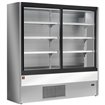 Murale r&eacute;frig&eacute;r&eacute;, ventil&eacute;, avec portes coulissantes en verres - GRIS/BLANC - Diamond - PD15/A7-R2C