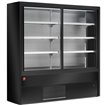 Murale r&eacute;frig&eacute;r&eacute;, ventil&eacute;, avec portes coulissantes en verres - NOIR - Diamond - PD20/B5-R2C