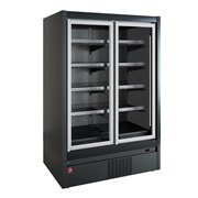 Meuble mural cong&eacute;lation, libre-service, portes battantes - FULL BLACK - Diamond - TCM20-D5